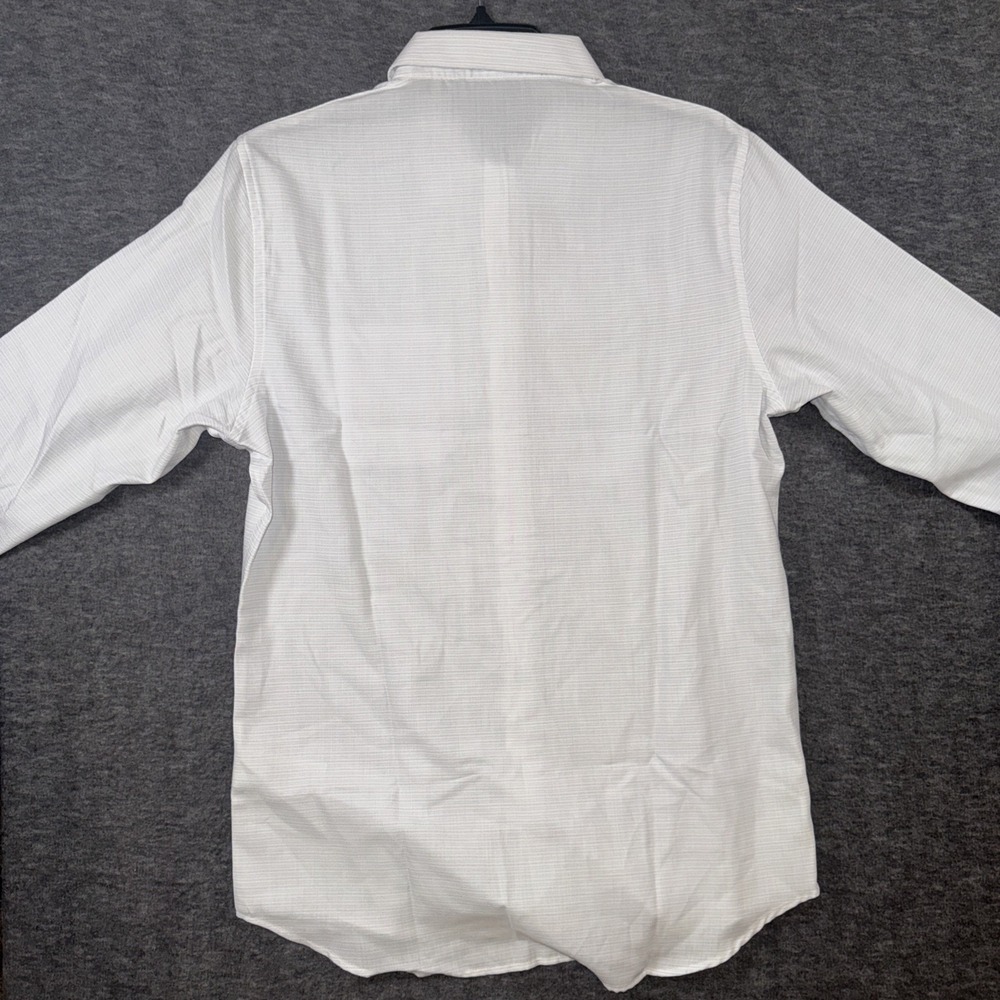 Travis Mathew Mens Little Leary Button Up Shirt White Micro Stripe Sz S NEW $140 - Picture 7 of 8